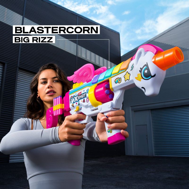 slide 3 of 8, XSHOT Blastercorn Big Rizz Toy Dart Blaster by ZURU, 1 ct