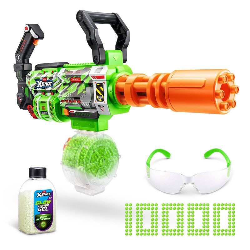 slide 1 of 8, XSHOT Hyper Gel Gatling Toy Gel Blaster by ZURU, 1 ct