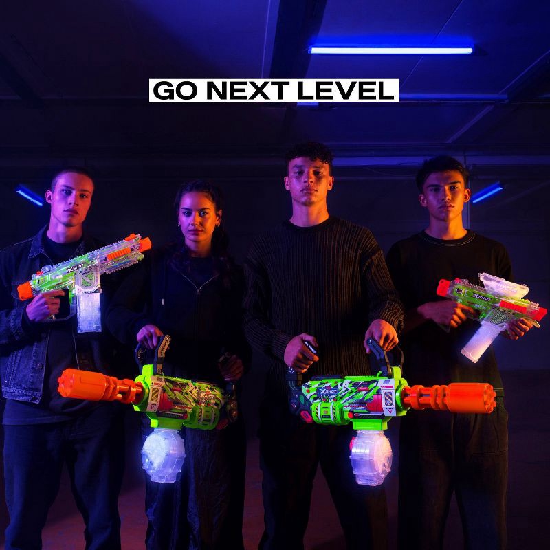 slide 6 of 8, XSHOT Hyper Gel Gatling Toy Gel Blaster by ZURU, 1 ct
