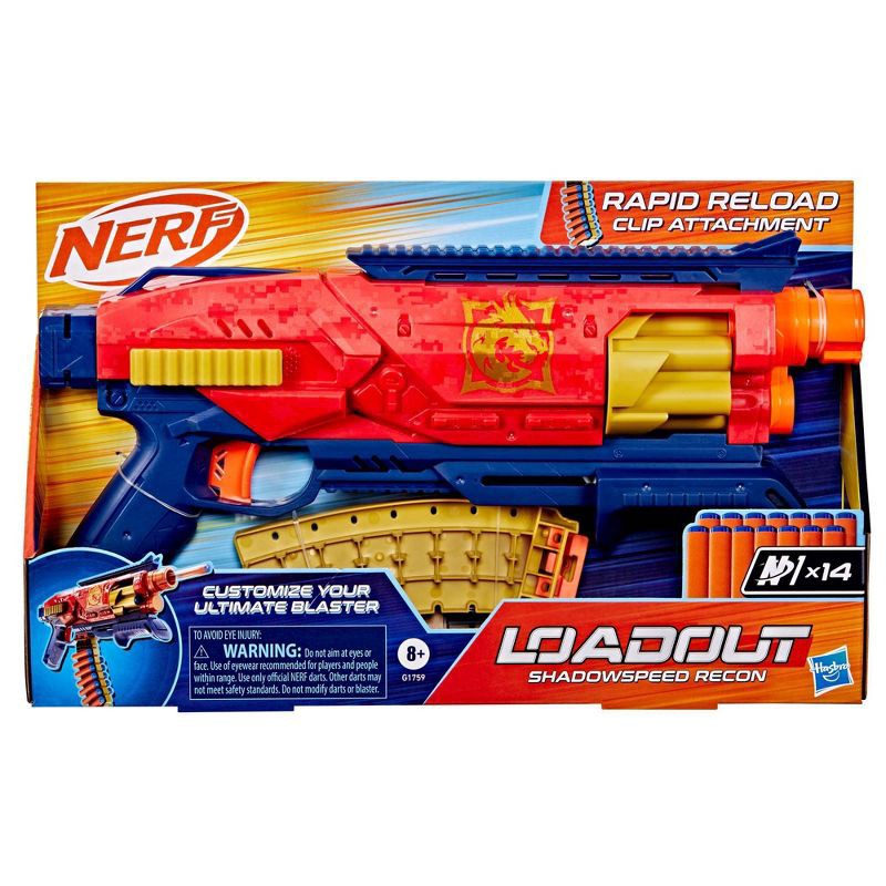 slide 3 of 9, NERF Loadout Shadowspeed Recon Blaster, 1 ct