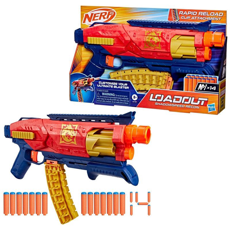 slide 1 of 9, NERF Loadout Shadowspeed Recon Blaster, 1 ct
