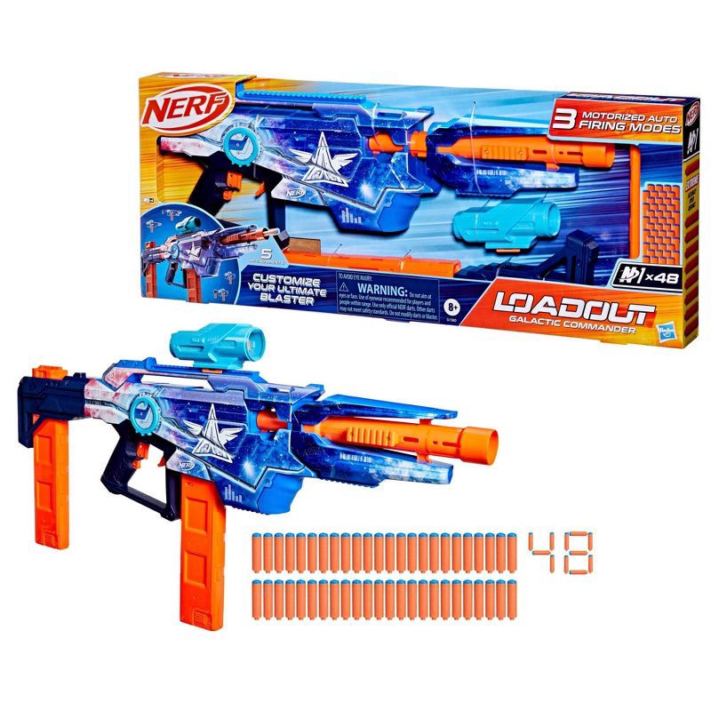 slide 1 of 7, NERF Loadout Galactic Commander Blaster, 1 ct