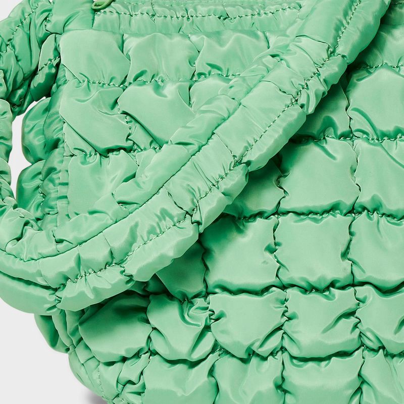 slide 5 of 5, Puffer Crossbody Handbag - Wild Fable™ Green: Softside, Woven, Single Strap, Zip Closure, 1 ct