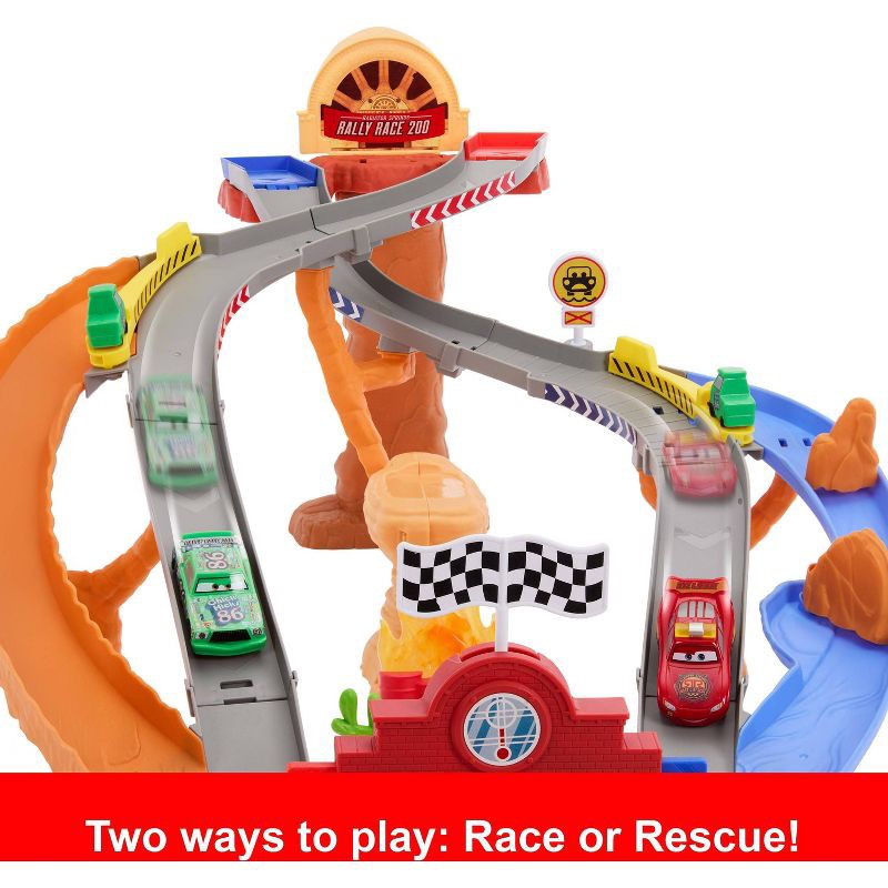 slide 3 of 7, Cars Race & Rescue Playset Toy Vehicle Sets, 1 ct