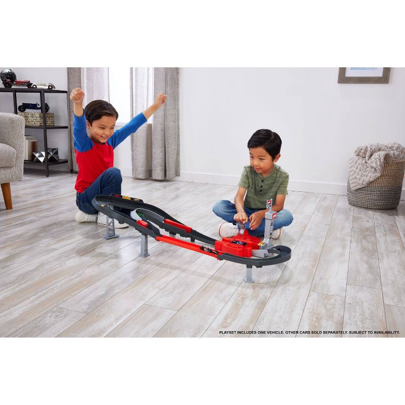 slide 2 of 14, Hot Wheels Racing Formula 1 Sprint Race Circuit Track Set with 3 Die-Cast Toy Cars in 1:64 Scale, 1 ct