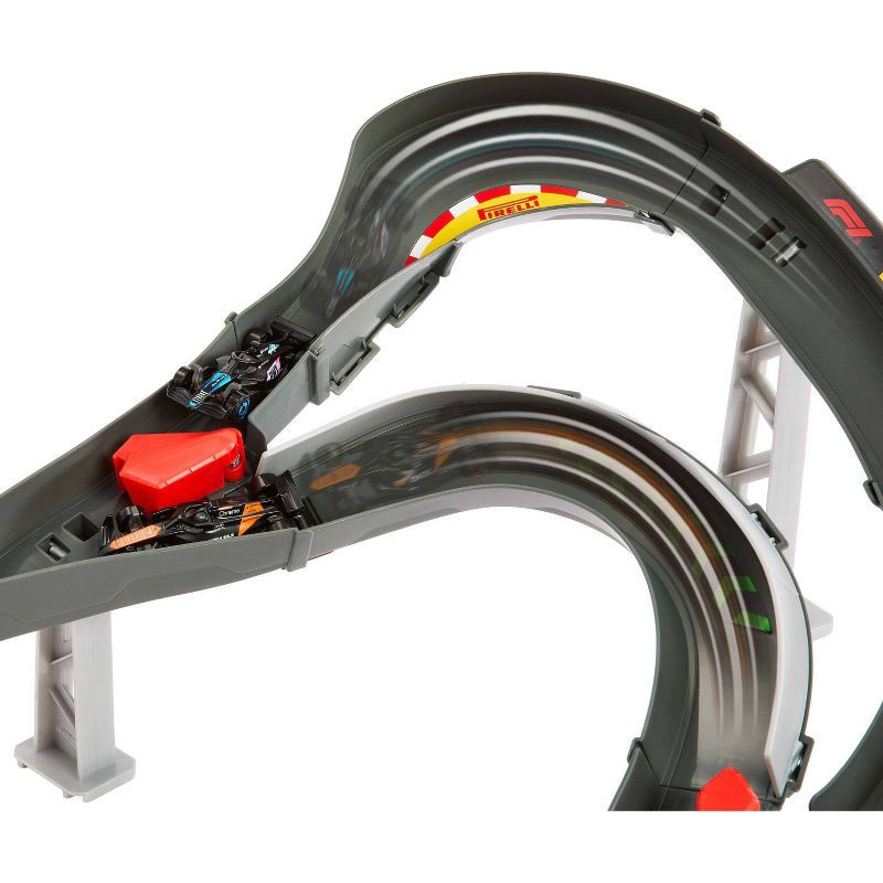 slide 9 of 14, Hot Wheels Racing Formula 1 Sprint Race Circuit Track Set with 3 Die-Cast Toy Cars in 1:64 Scale, 1 ct
