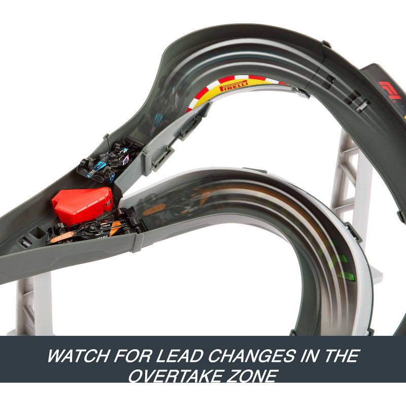 slide 6 of 14, Hot Wheels Racing Formula 1 Sprint Race Circuit Track Set with 3 Die-Cast Toy Cars in 1:64 Scale, 1 ct