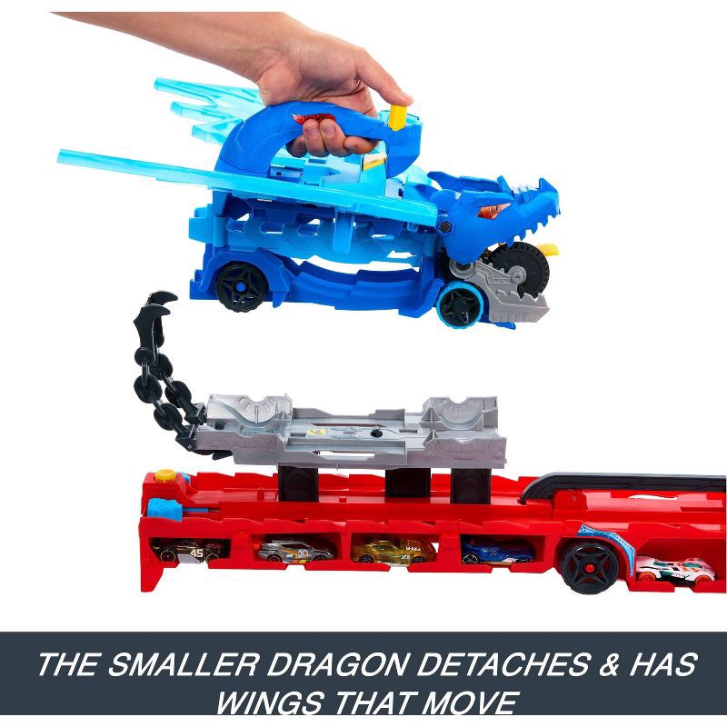 slide 14 of 17, Hot Wheels City Ultimate Dragon Hauler Toy Vehicle Playset - 4pk, 4 ct