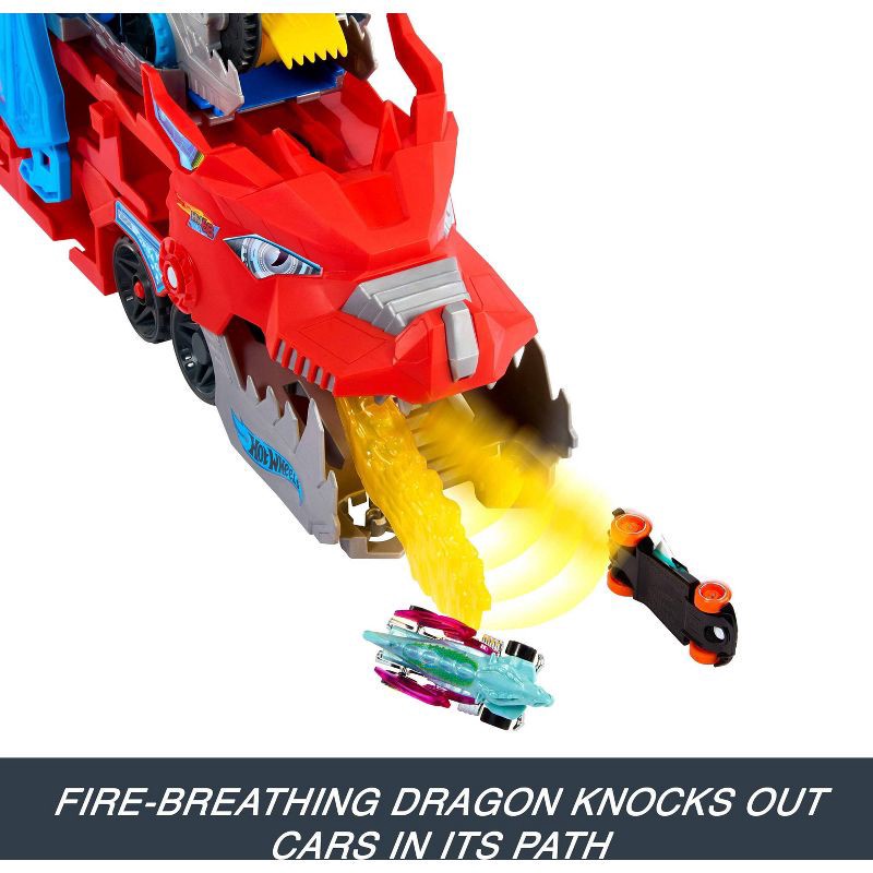 slide 15 of 17, Hot Wheels City Ultimate Dragon Hauler Toy Vehicle Playset - 4pk, 4 ct