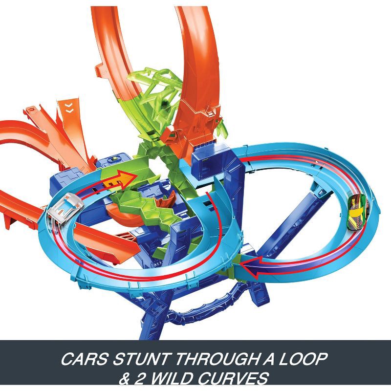 slide 5 of 8, Hot Wheels Action Mid-Air Multi-Crash Toy Vehicle Playset - 37pk, 37 ct