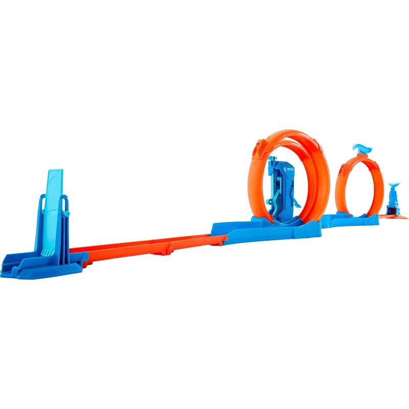 slide 5 of 6, Hot Wheels Toy Vehicle Track Creator Triple Loop Kit - 24pk, 24 ct