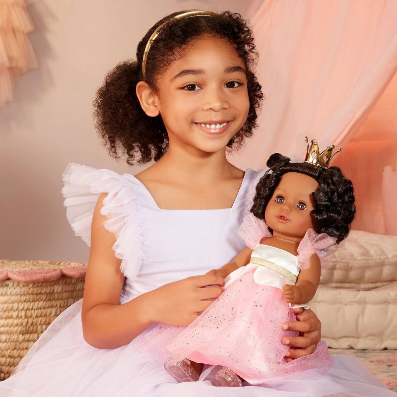 slide 2 of 7, BABY Born Princess Baby Doll Harper - Black Hair, Dark Brown Eyes: Includes Accessories, Promotes Fine Motor Skills, 1 ct