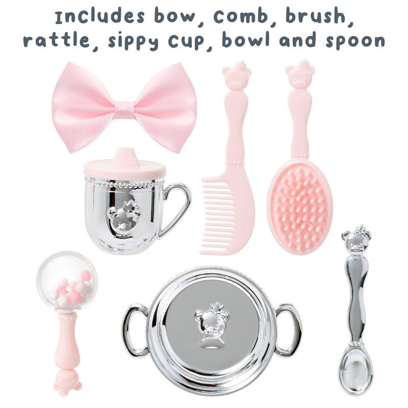 slide 5 of 7, BABY Born Princess Essentials Set with Carrying Case 14-17" Baby Doll Accessories - 8pc: Fine Motor Skill Toys, 8 ct