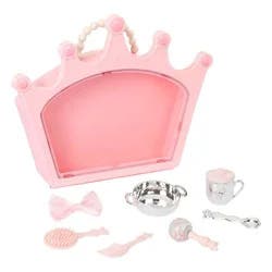 BABY Born Princess Essentials Set with Carrying Case 14-17" Baby Doll Accessories - 8pc: Fine Motor Skill Toys