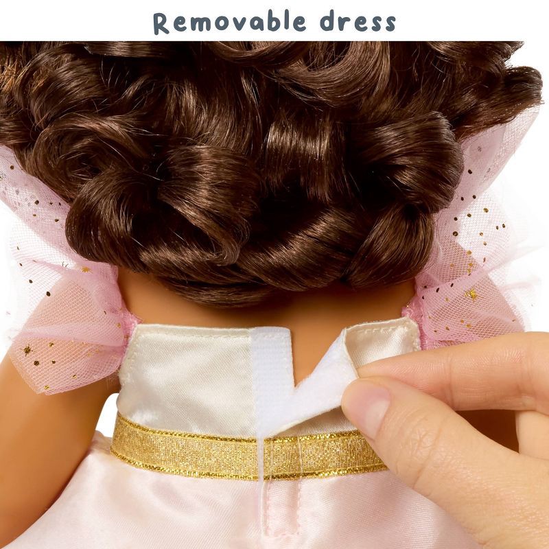 slide 5 of 7, BABY Born Princess Baby Doll Ava - Brown Hair, Light Brown Eyes: Includes Accessories, No Articulation, 1 ct