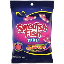 Swedish Fish Mini Glow Ups Soft & Chewy Candy - 6.7oz