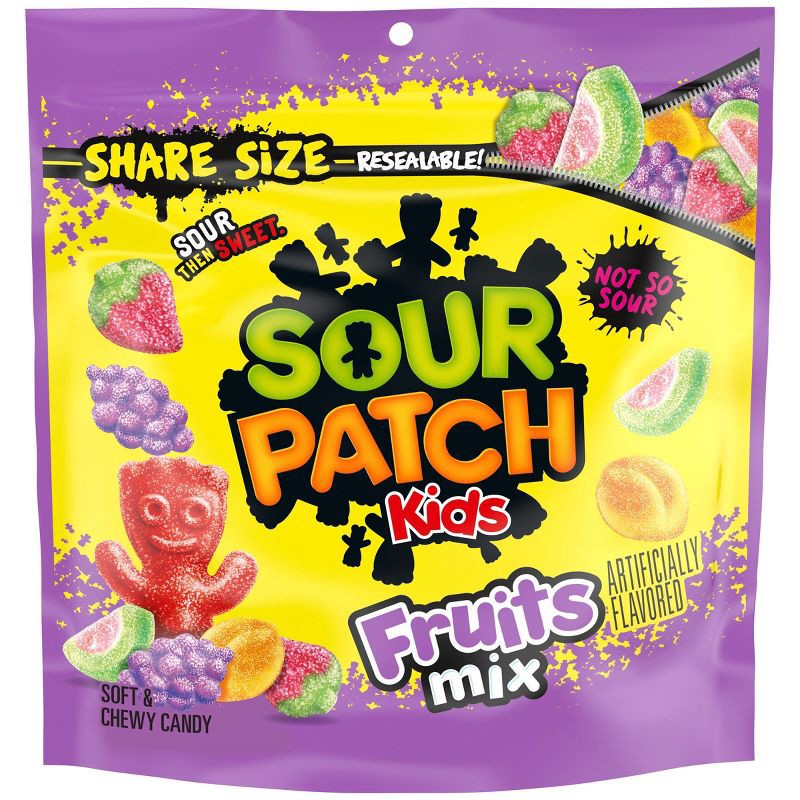 slide 1 of 13, SOUR PATCH KIDS Fruits Mix Soft & Chewy Candy - 11.03oz, 11.03 oz