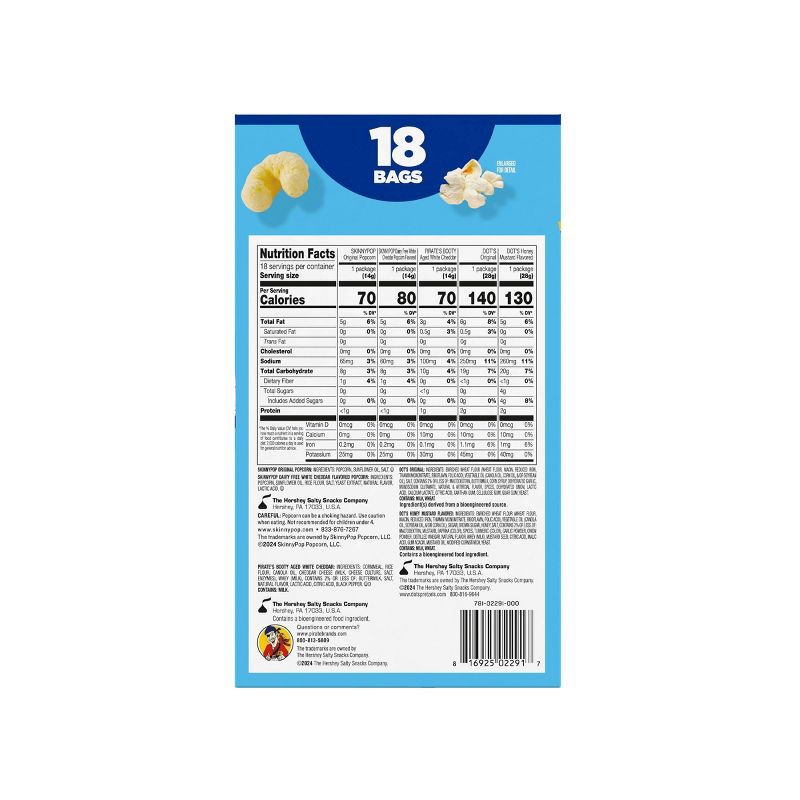 slide 2 of 3, SkinnyPop Grab & Go Family Favorites Multipack Snacks - 12.5oz/18ct, 12.5 oz, 18 ct