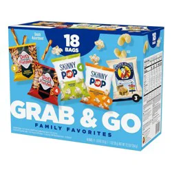 SkinnyPop Grab & Go Family Favorites Multipack Snacks - 12.5oz/18ct
