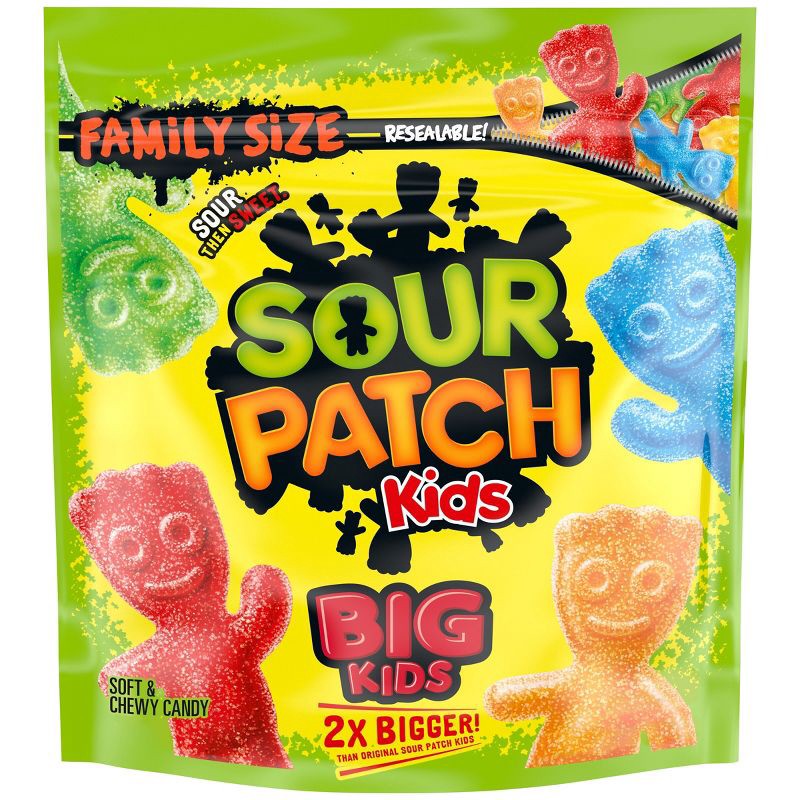 slide 1 of 12, SOUR PATCH KIDS Big Kids' Soft & Chewy Candy - 1.7lbs, 1.7 lb