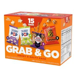 SkinnyPop Grab & Go Sweet & Salty Variety Pack - 11.6oz/15ct