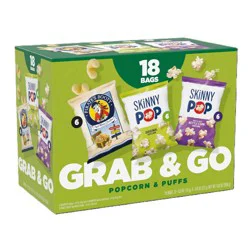 SkinnyPop and Pirate's Booty Grab & Go Popcorn and Puffs Variety Pack - 10.8oz/18ct