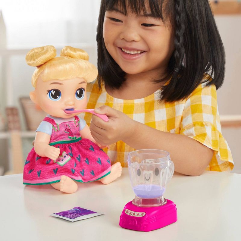 slide 4 of 8, Baby Alive Sweet Smoothies Harper Hugs Baby Doll, 1 ct