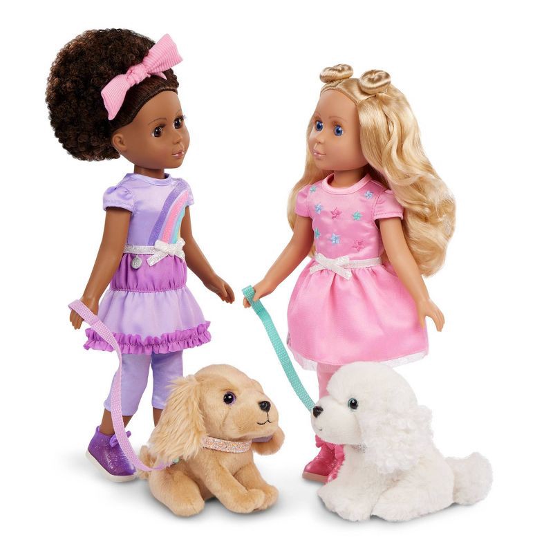 slide 4 of 6, Glitter Girls Poseable Doll and Pup Set Teri & Bibi: Articulated Fashion Doll with Wavy Hair and Pup Theme, 1 ct