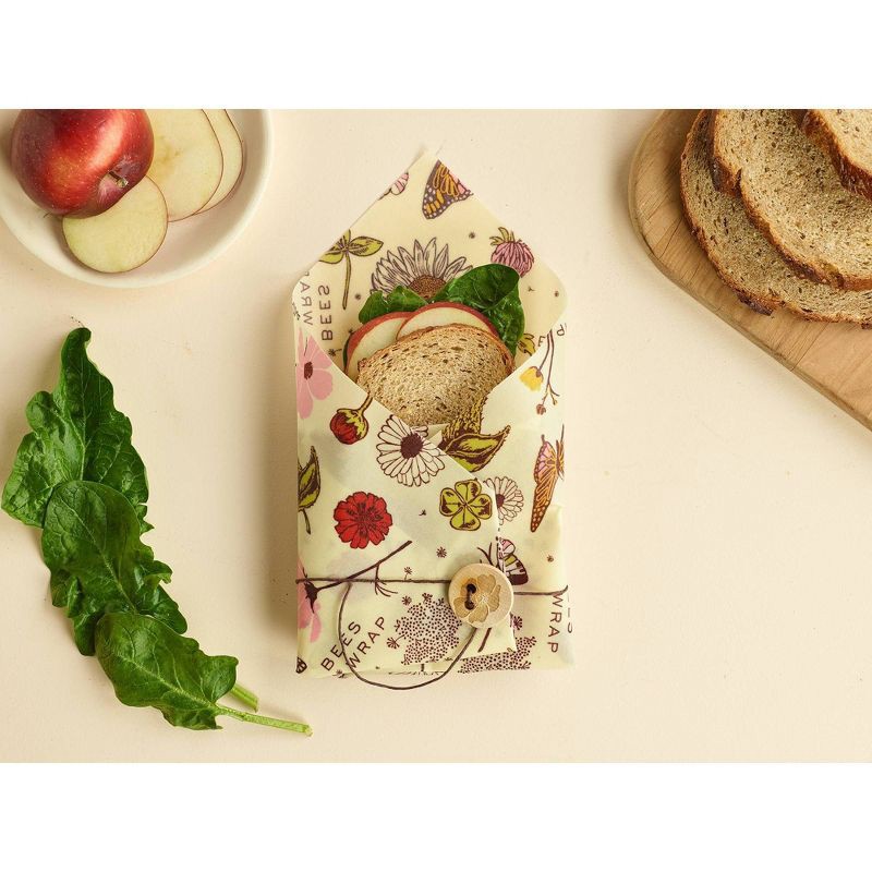 slide 3 of 12, Bee's Wrap Reusable Beeswax Compostable Sandwich Wrap, 1 ct