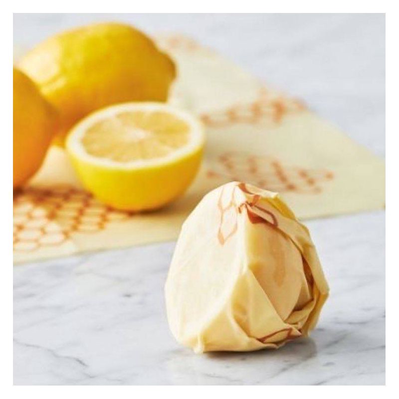 slide 4 of 11, Bee's Wrap Reusable Beeswax Compostable Food Wraps - 2ct, 2 ct