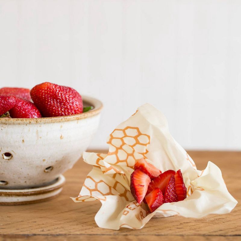 slide 6 of 11, Bee's Wrap Reusable Beeswax Compostable Food Wraps - 2ct, 2 ct