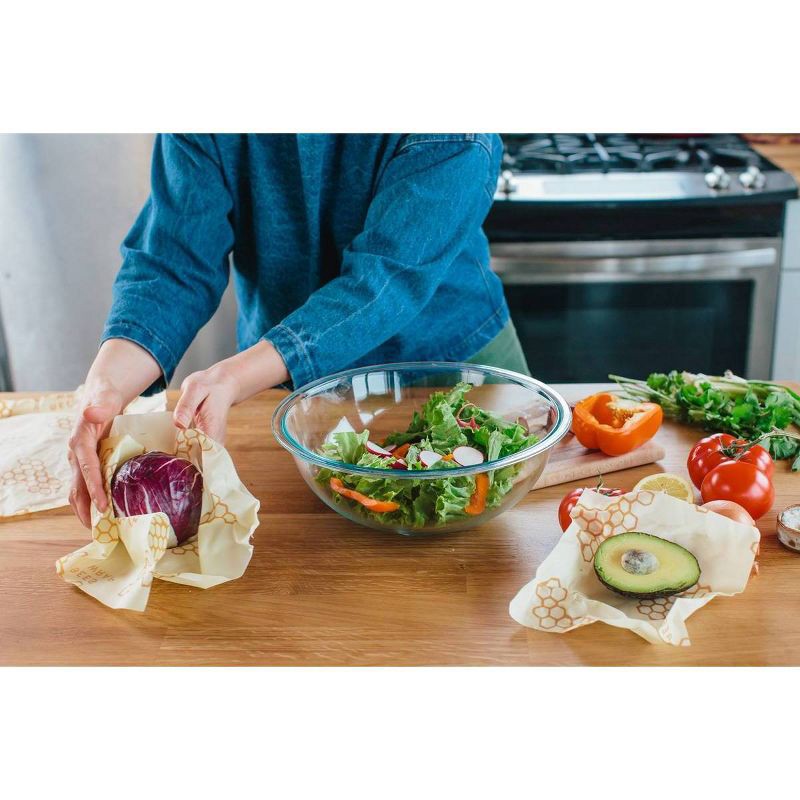 slide 8 of 11, Bee's Wrap Reusable Beeswax Compostable Food Wraps - 2ct, 2 ct