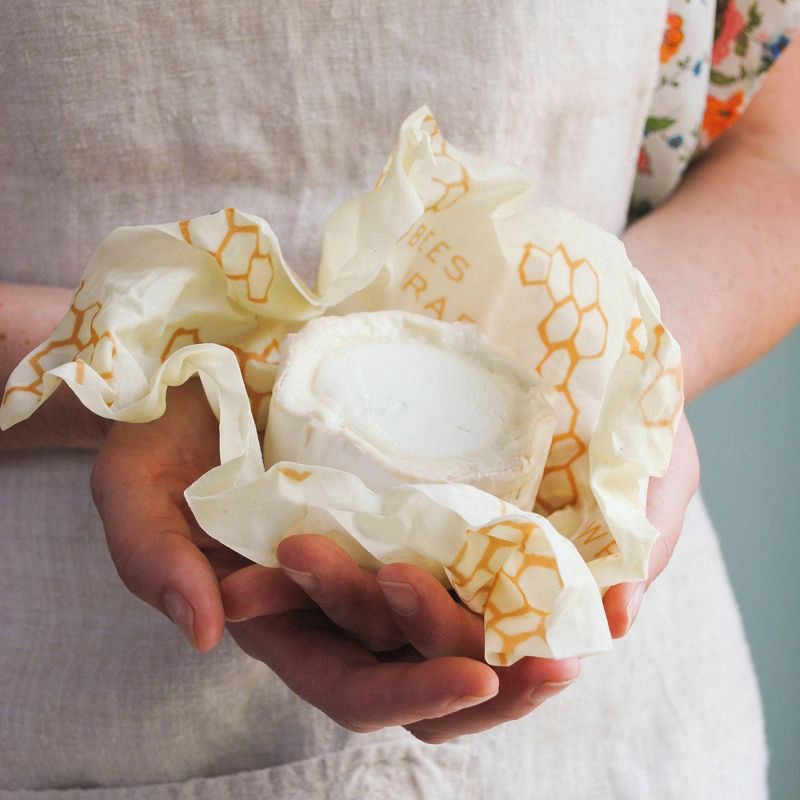 slide 9 of 11, Bee's Wrap Reusable Beeswax Compostable Food Wraps - 2ct, 2 ct