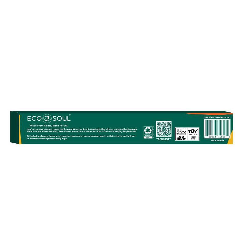 slide 3 of 9, EcoSoul Home Compostable Cling Wrap - 100 sq ft, 100 sq ft