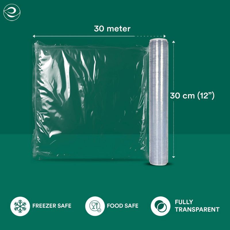 slide 9 of 9, EcoSoul Home Compostable Cling Wrap - 100 sq ft, 100 sq ft