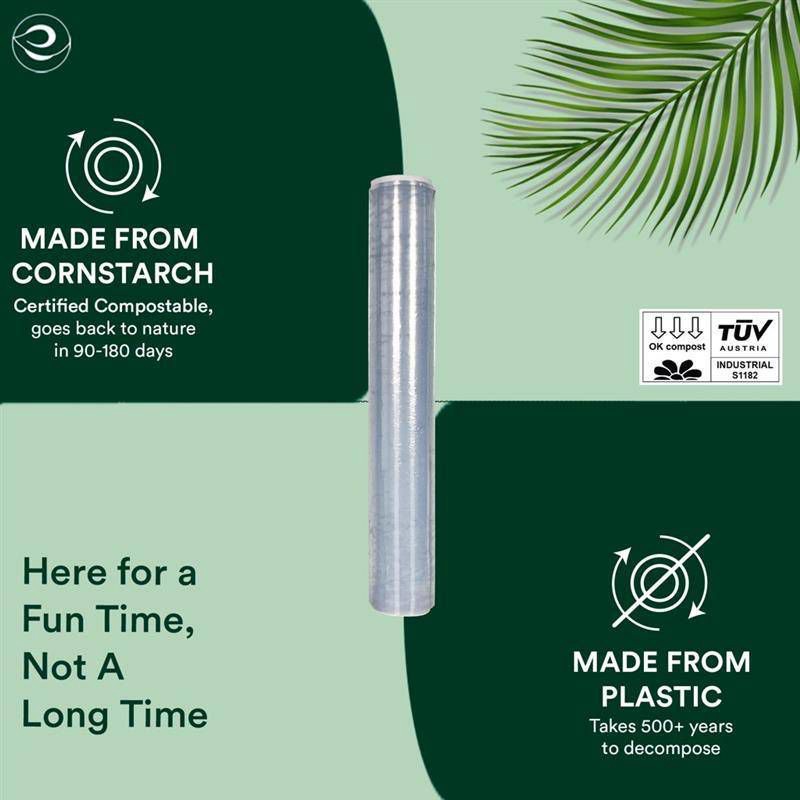 slide 7 of 9, EcoSoul Home Compostable Cling Wrap - 100 sq ft, 100 sq ft