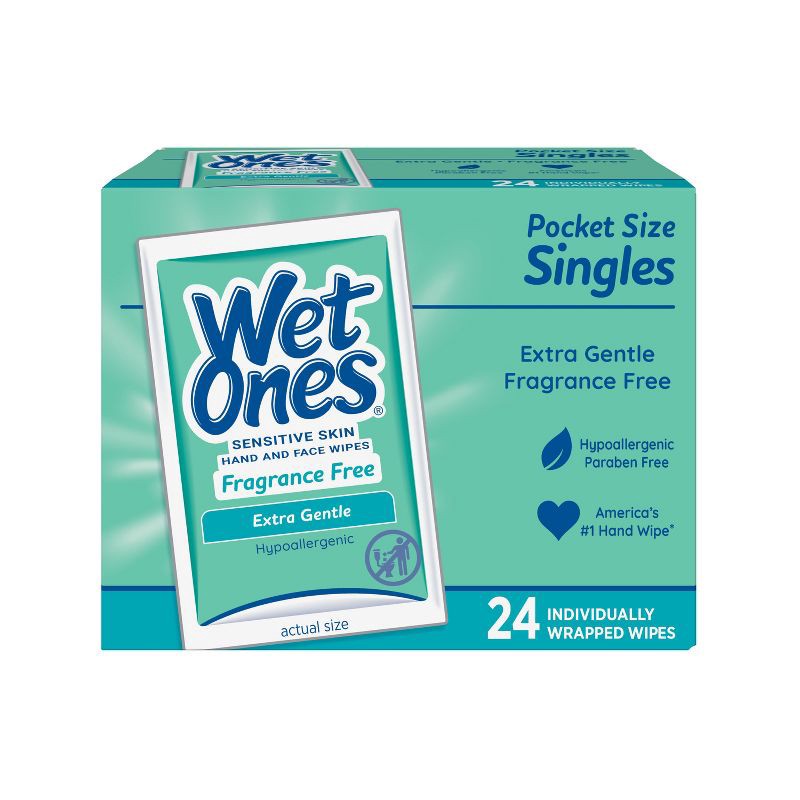 slide 2 of 8, Wet Ones Sensitive Hand Wipes - Unscented - 24ct, 24 ct