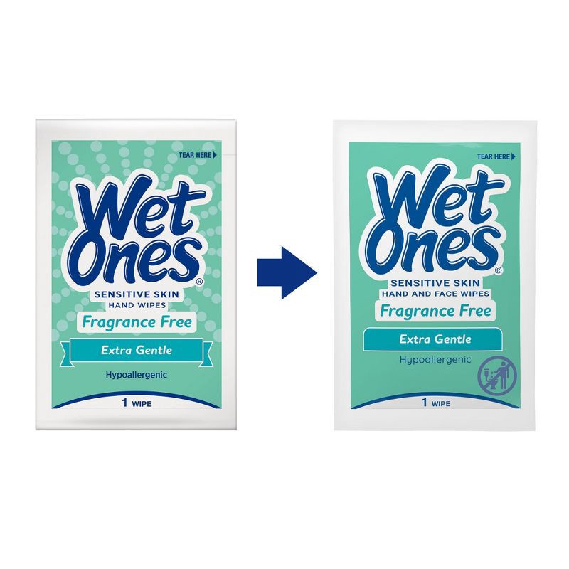 slide 8 of 8, Wet Ones Sensitive Hand Wipes - Unscented - 24ct, 24 ct
