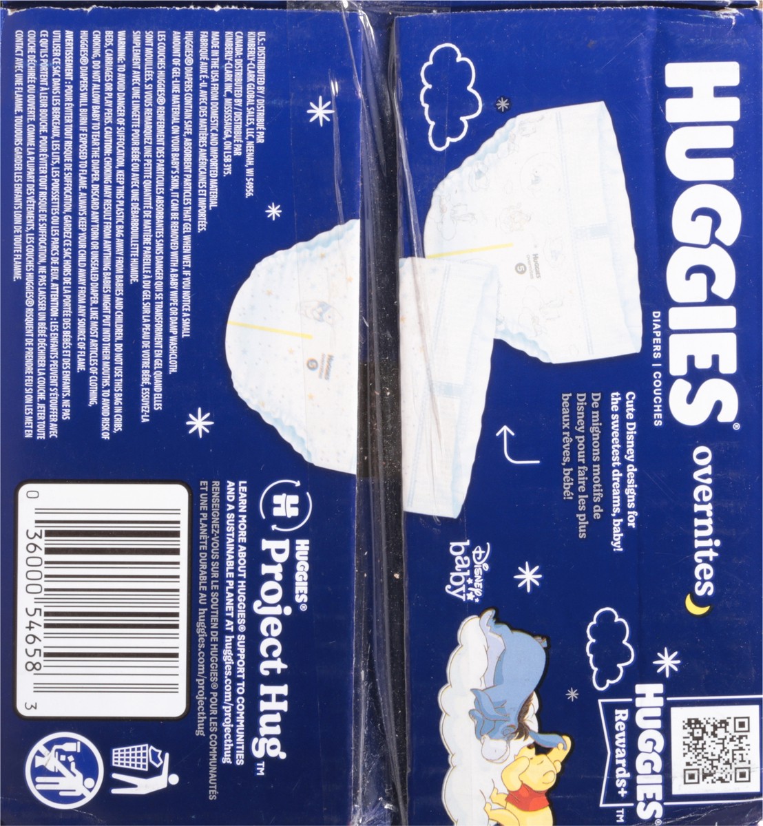 slide 4 of 9, Huggies Overnites Nighttime Baby Diapers, Size 5, 44 Ct, 44 ct