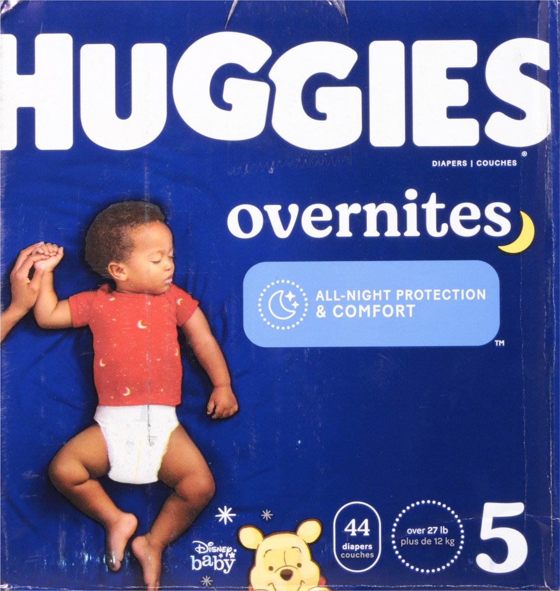 slide 5 of 9, Huggies Overnites Nighttime Baby Diapers, Size 5, 44 Ct, 44 ct