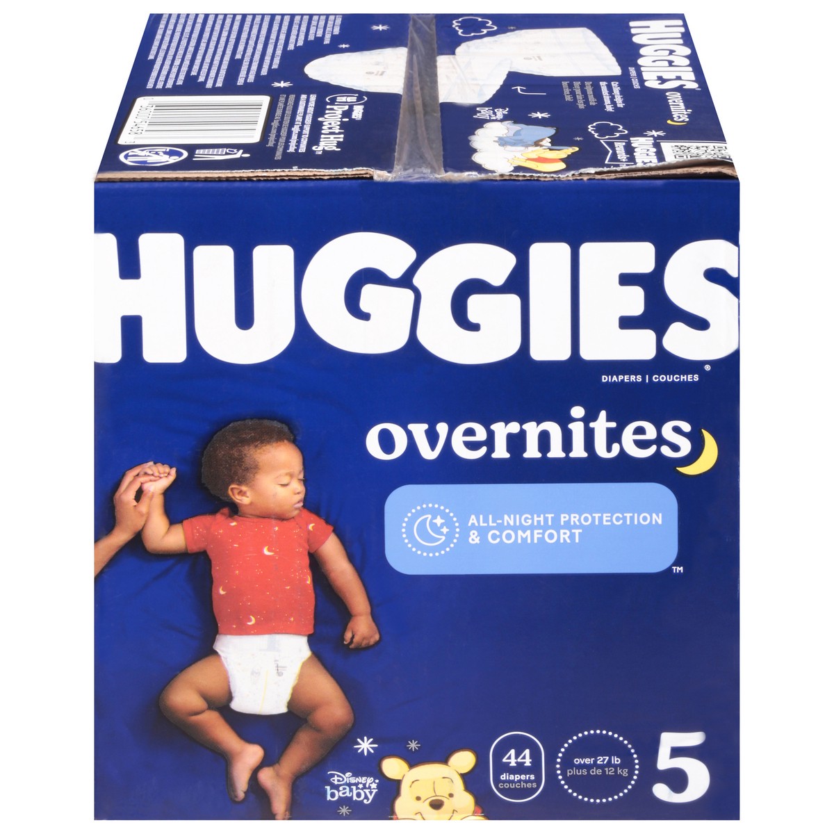 slide 3 of 9, Huggies Overnites Nighttime Baby Diapers, Size 5, 44 Ct, 44 ct