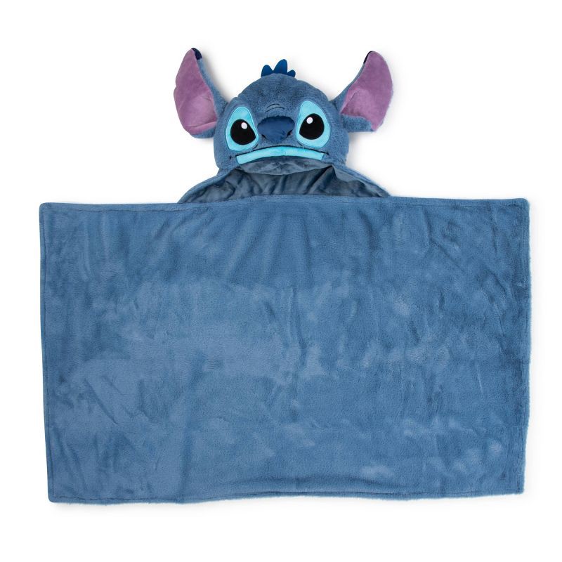 slide 3 of 4, Lilo & Stitch Bungalow Kids' Hooded Blanket, 1 ct