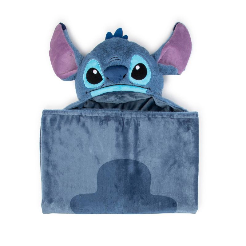 slide 4 of 4, Lilo & Stitch Bungalow Kids' Hooded Blanket, 1 ct
