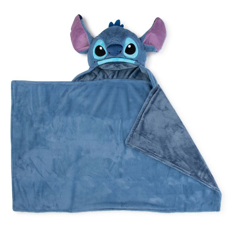 slide 1 of 4, Lilo & Stitch Bungalow Kids' Hooded Blanket, 1 ct
