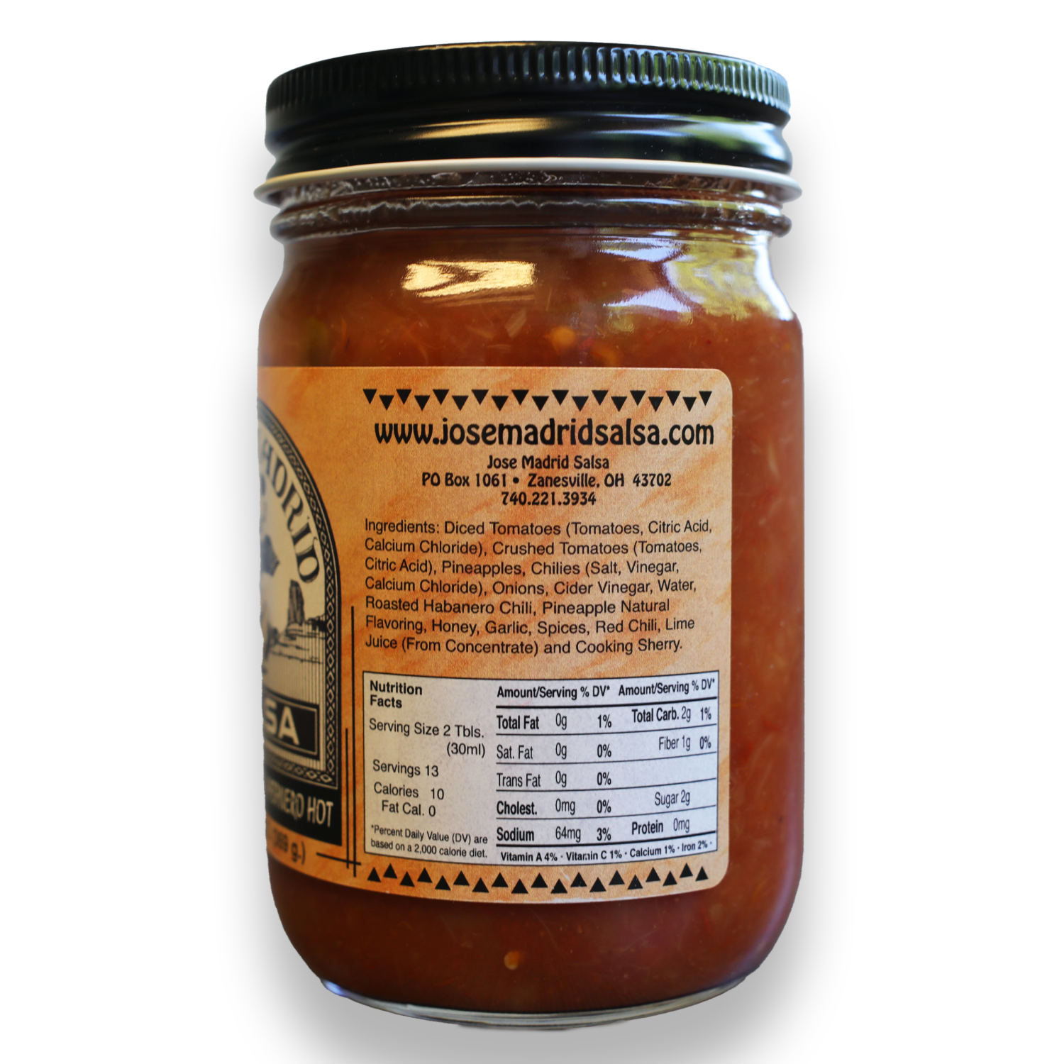 slide 2 of 2, Jose Madrid Roasted Pineapple Habanero Hot 13oz, 13 oz