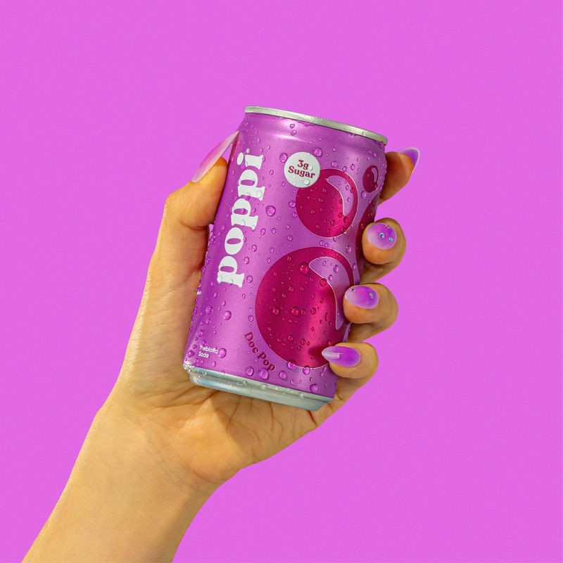 slide 4 of 8, poppi Doc Pop Prebiotic Soda - 6PK/7.5 oz Mini Cans, 6 ct; 7.5 oz