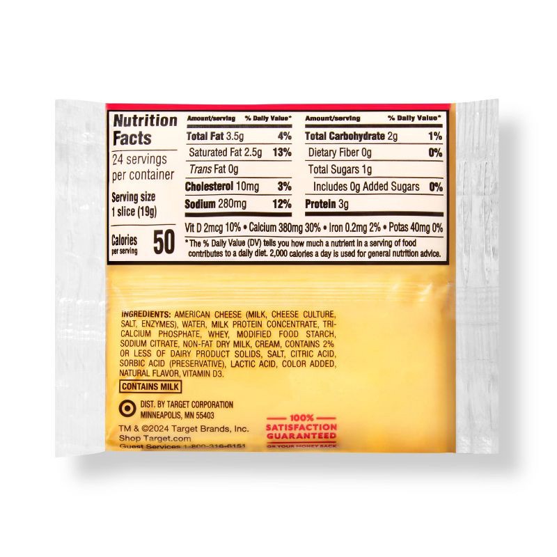 slide 2 of 3, Pasteurized Prepared American Cheese Product - 16oz/24ct - Market Pantry™, 24 ct; 16 oz