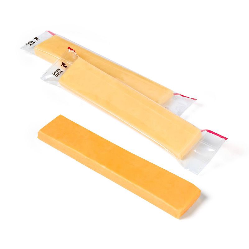 slide 3 of 4, Sharp Cheddar and Gouda Cheese Sticks - 7.5oz/10ct - Good & Gather™, 7.5 oz, 10 ct