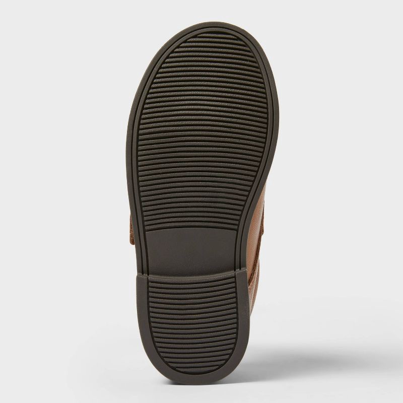 slide 4 of 4, Toddler Miles Dress Shoes - Cat & Jack™ Cognac 10T: Hook and Loop, Flexible Sole, Round Toe, 1 ct