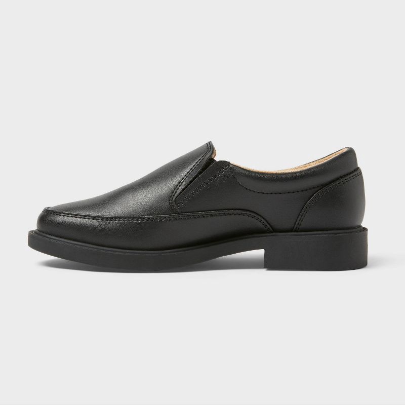 slide 2 of 4, Kids' Landyn Slip-On Dress Shoes - Cat & Jack™ Black 13: Cushioned Insole, Flexible Outsole, 1 ct